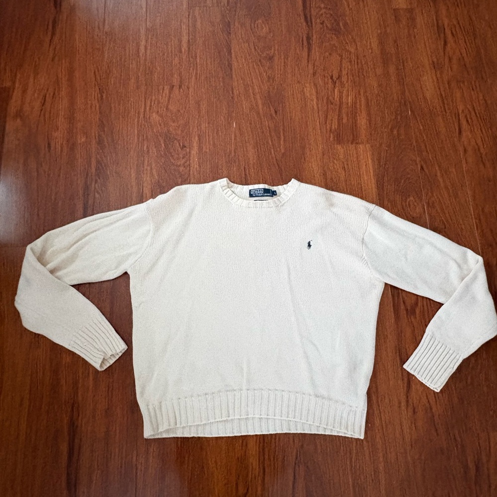 Ralph Lauren Ivory Knit Sweater Après Ski